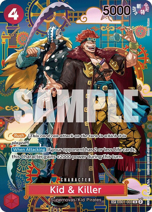 Image for Kid & Killer - EB01-003 (SP) (EB01-003) (The Azure Sea's Seven) - One Piece Card Game