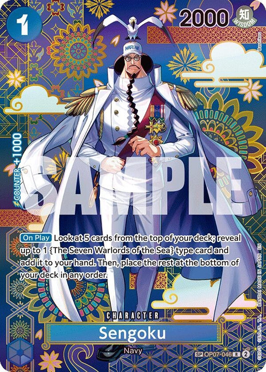 Image for Sengoku - OP07-046 (SP) (OP07-046) (The Azure Sea's Seven) - One Piece Card Game