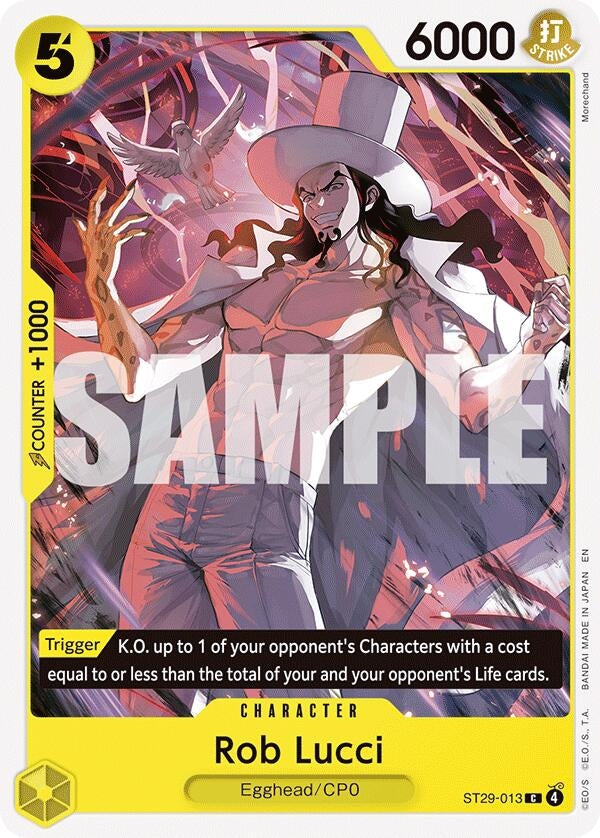 Image for Rob Lucci (ST29-013) (Starter Deck 29: Egghead) - One Piece Card Game