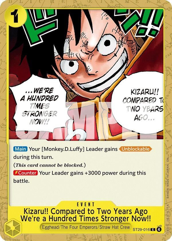 Image for Kizaru!! Compared to Two Years Ago We're a Hundred Times Stronger Now!! (ST29-016) (Starter Deck 29: Egghead) - One Piece Card Game