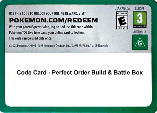 Code Card - Perfect Order Build & Battle Box