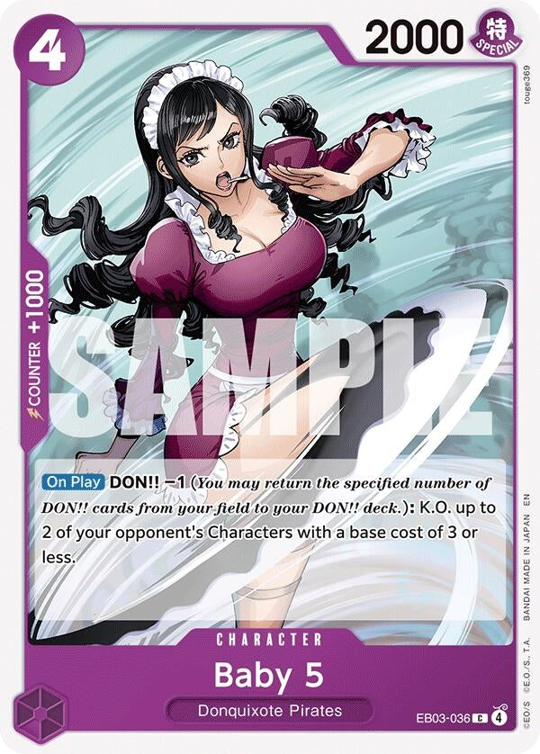 Image for Baby 5 (EB03-036) (Extra Booster: One Piece Heroines Edition) - One Piece Card Game