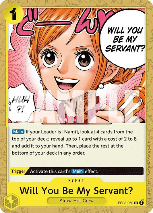 Image for Will You Be My Servant? (EB03-060) (Extra Booster: One Piece Heroines Edition) - One Piece Card Game