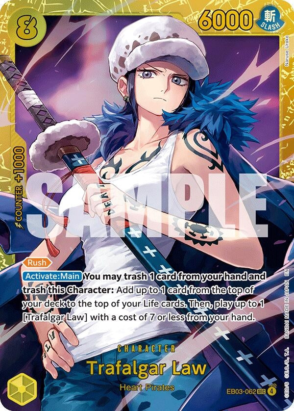 Image for Trafalgar Law (EB03-062) (Extra Booster: One Piece Heroines Edition) - One Piece Card Game