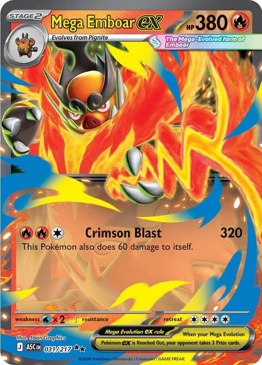 Mega Emboar ex (031/217) (ME: Ascended Heroes)