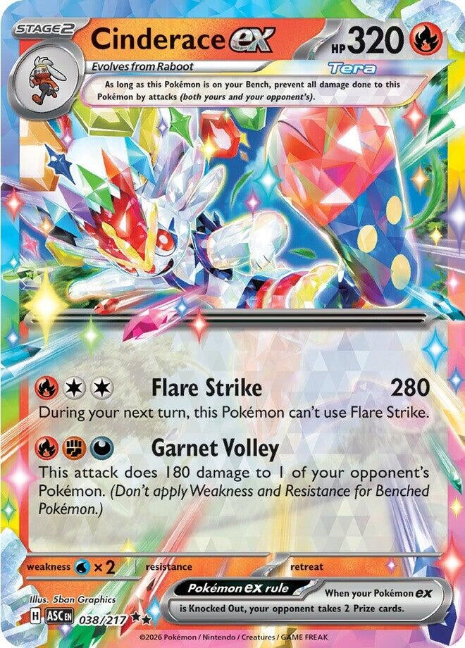 Cinderace ex (038/217) (ME: Ascended Heroes)