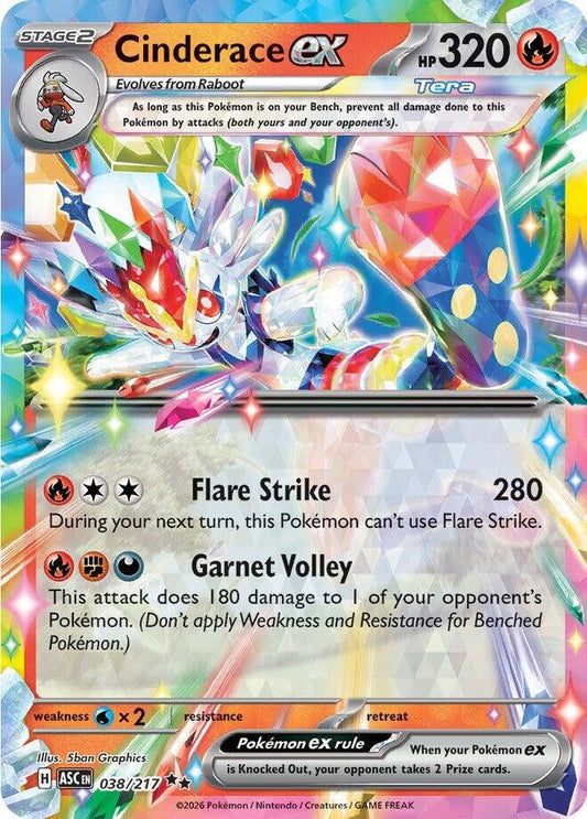 Cinderace ex (038/217) (ME: Ascended Heroes)
