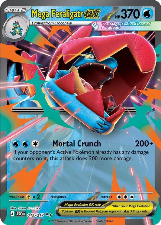 Mega Feraligatr ex (043/217) (ME: Ascended Heroes)