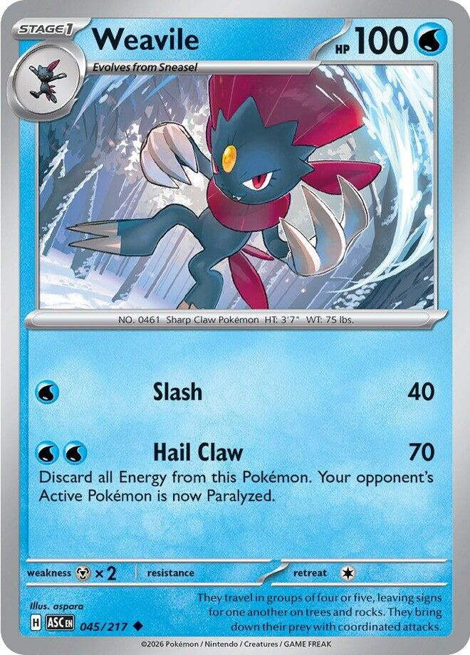 Weavile (045/217) (ME: Ascended Heroes)