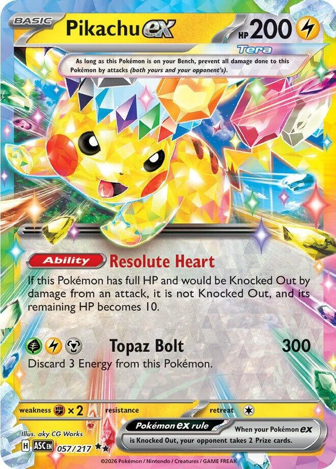 Pikachu ex (057/217) (ME: Ascended Heroes)