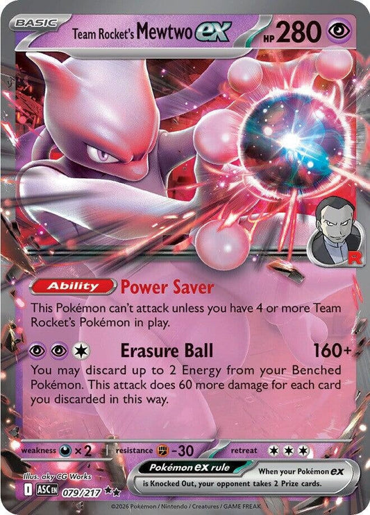 Team Rocket's Mewtwo ex (079/217) (ME: Ascended Heroes)
