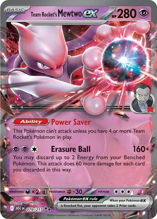 Team Rocket's Mewtwo ex (079/217) (ME: Ascended Heroes)