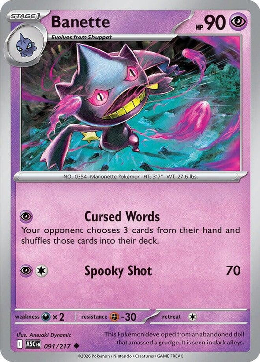 Banette (091/217) (ME: Ascended Heroes)