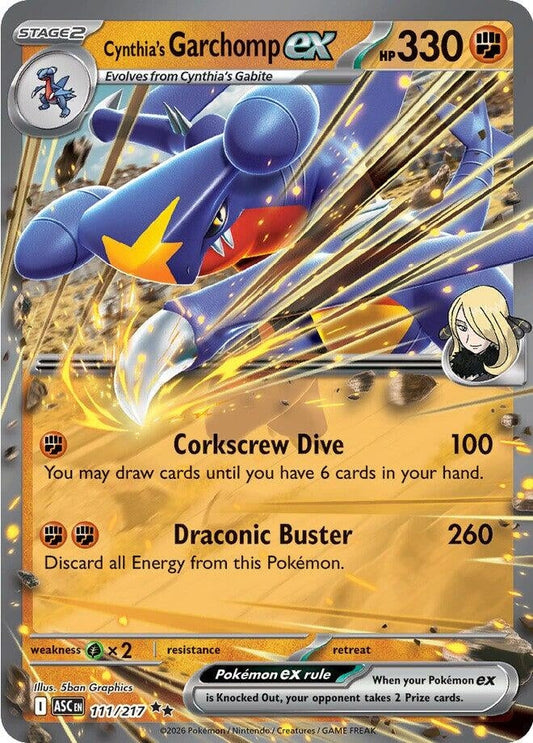 Cynthia's Garchomp ex (111/217) (ME: Ascended Heroes)