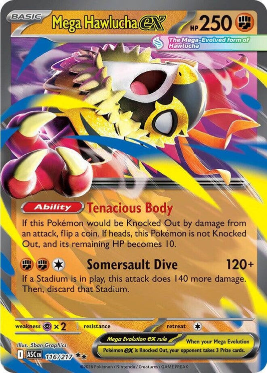 Mega Hawlucha ex (116/217) (ME: Ascended Heroes)