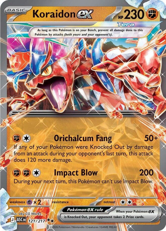 Koraidon ex (121/217) (ME: Ascended Heroes)