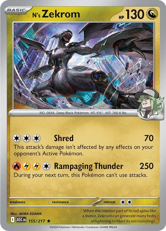 N's Zekrom (155/217) (ME: Ascended Heroes)