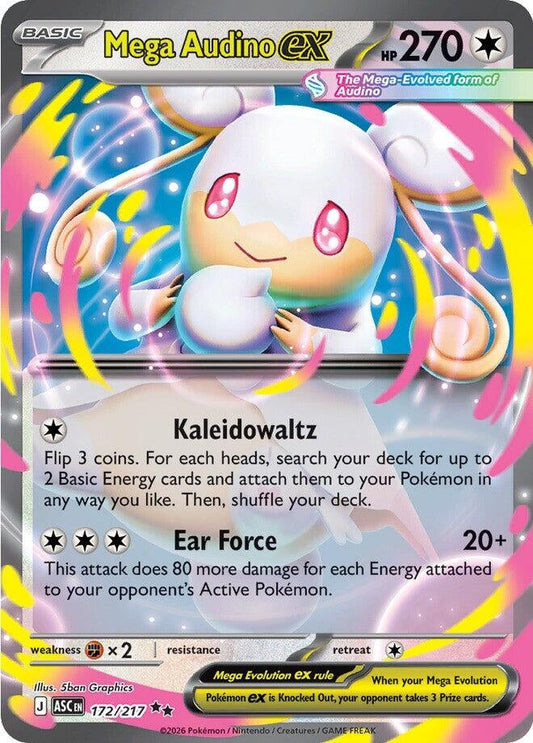 Mega Audino ex (172/217) (ME: Ascended Heroes)