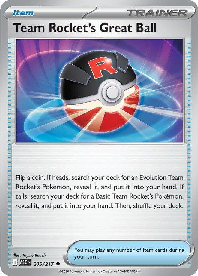 Team Rocket's Great Ball (205/217) (ME: Ascended Heroes)