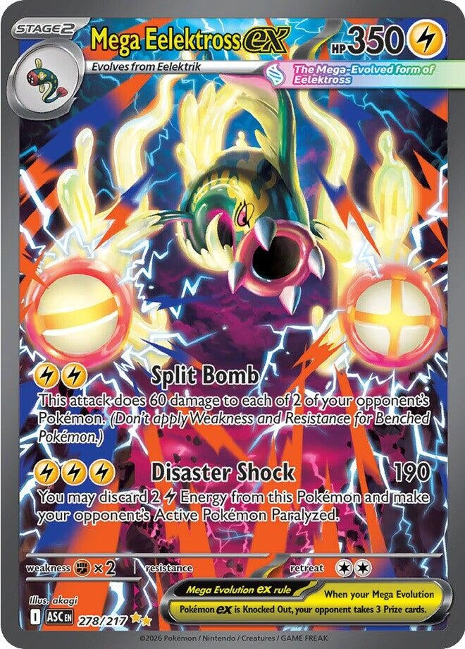 Mega Eelektross ex (278/217) (ME: Ascended Heroes)