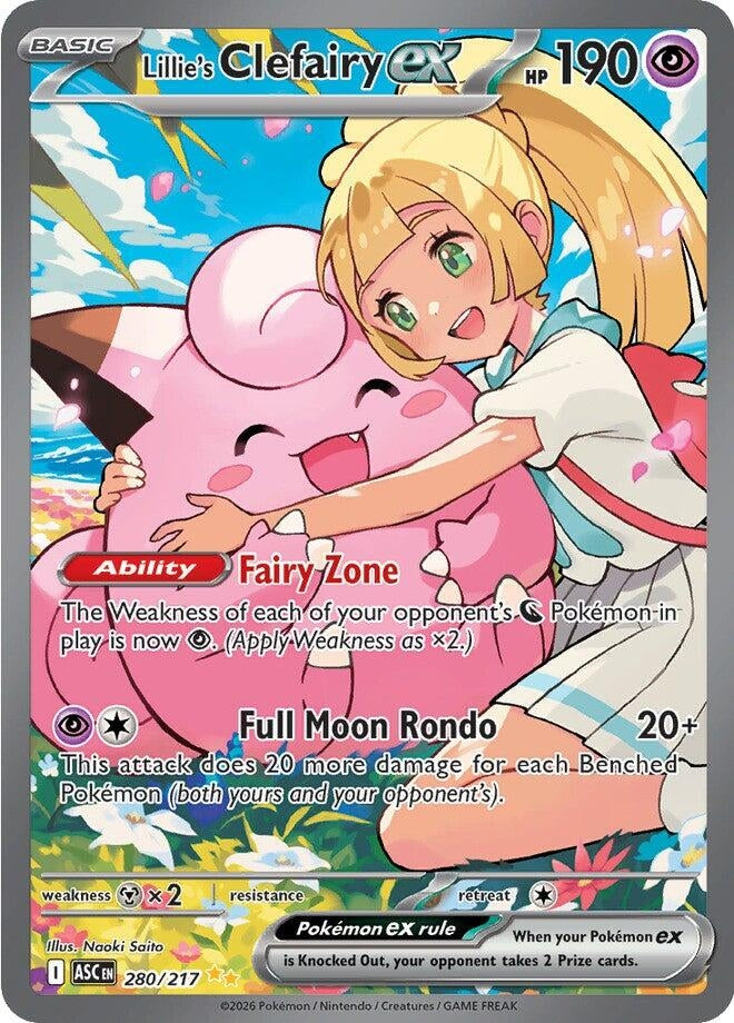 Lillie's Clefairy ex (280/217) (ME: Ascended Heroes)