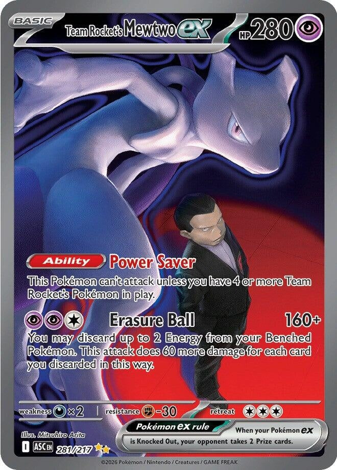 Team Rocket's Mewtwo ex (281/217) (ME: Ascended Heroes)