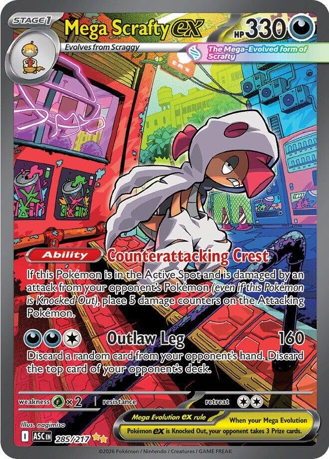 Mega Scrafty ex (285/217) (ME: Ascended Heroes)