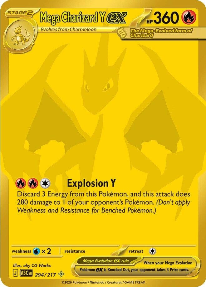 Mega Charizard Y ex (294/217) (ME: Ascended Heroes)