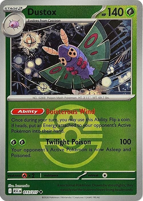 Dustox - 015/217 (Love Ball) (015/217) (ME: Ascended Heroes)