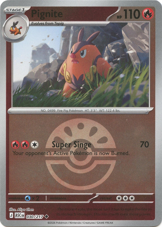 Pignite (Friend Ball) (030/217) (ME: Ascended Heroes)