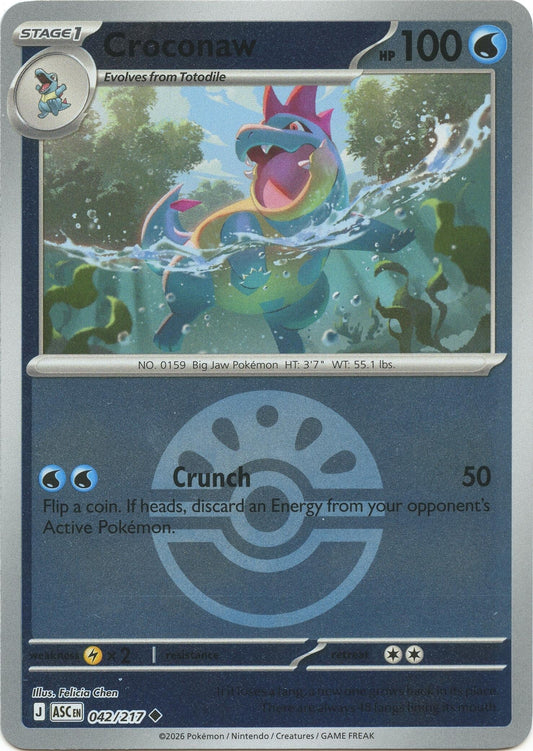 Croconaw (Friend Ball) (042/217) (ME: Ascended Heroes)