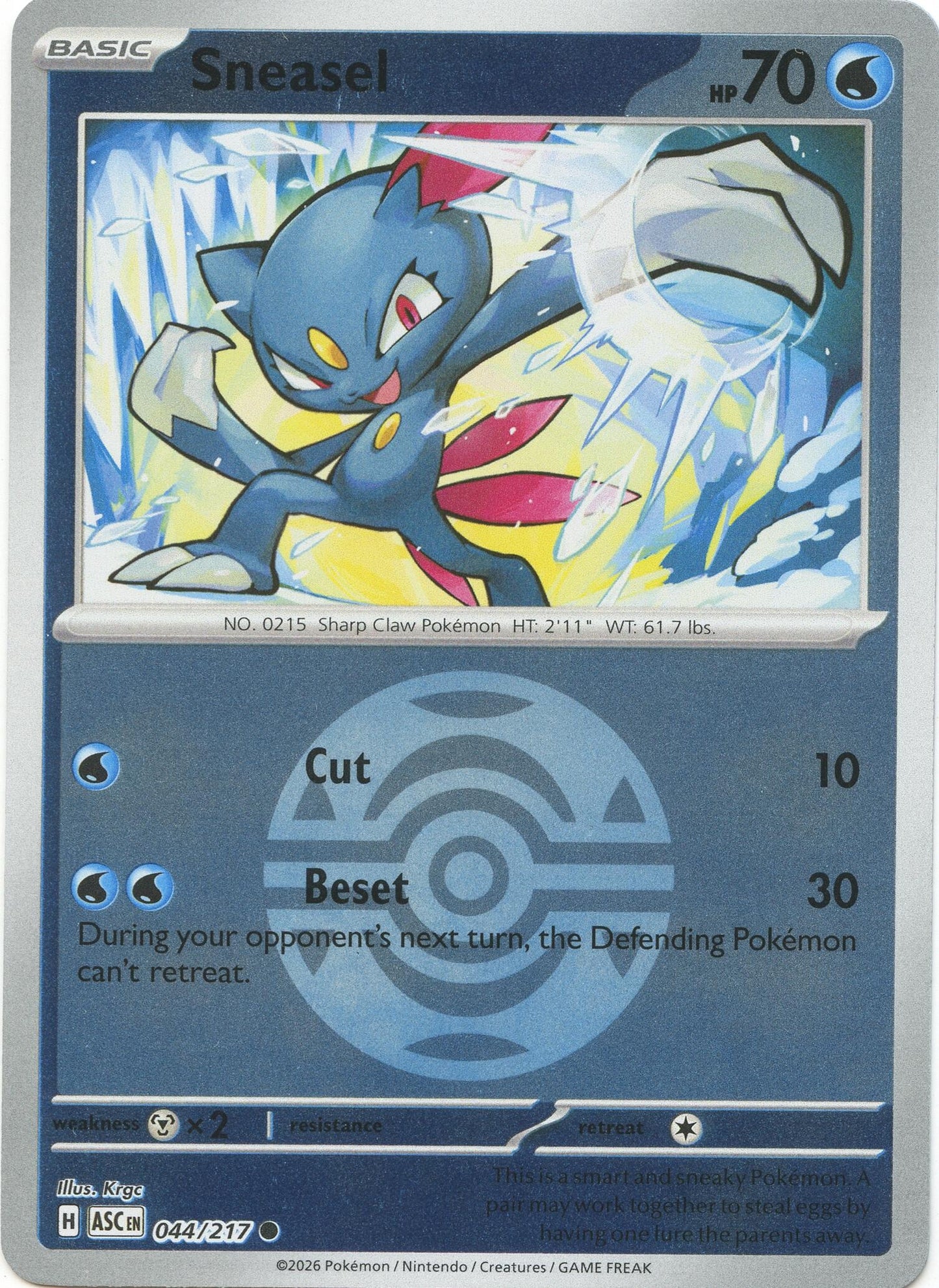 Sneasel (Dusk Ball) (044/217) (ME: Ascended Heroes)