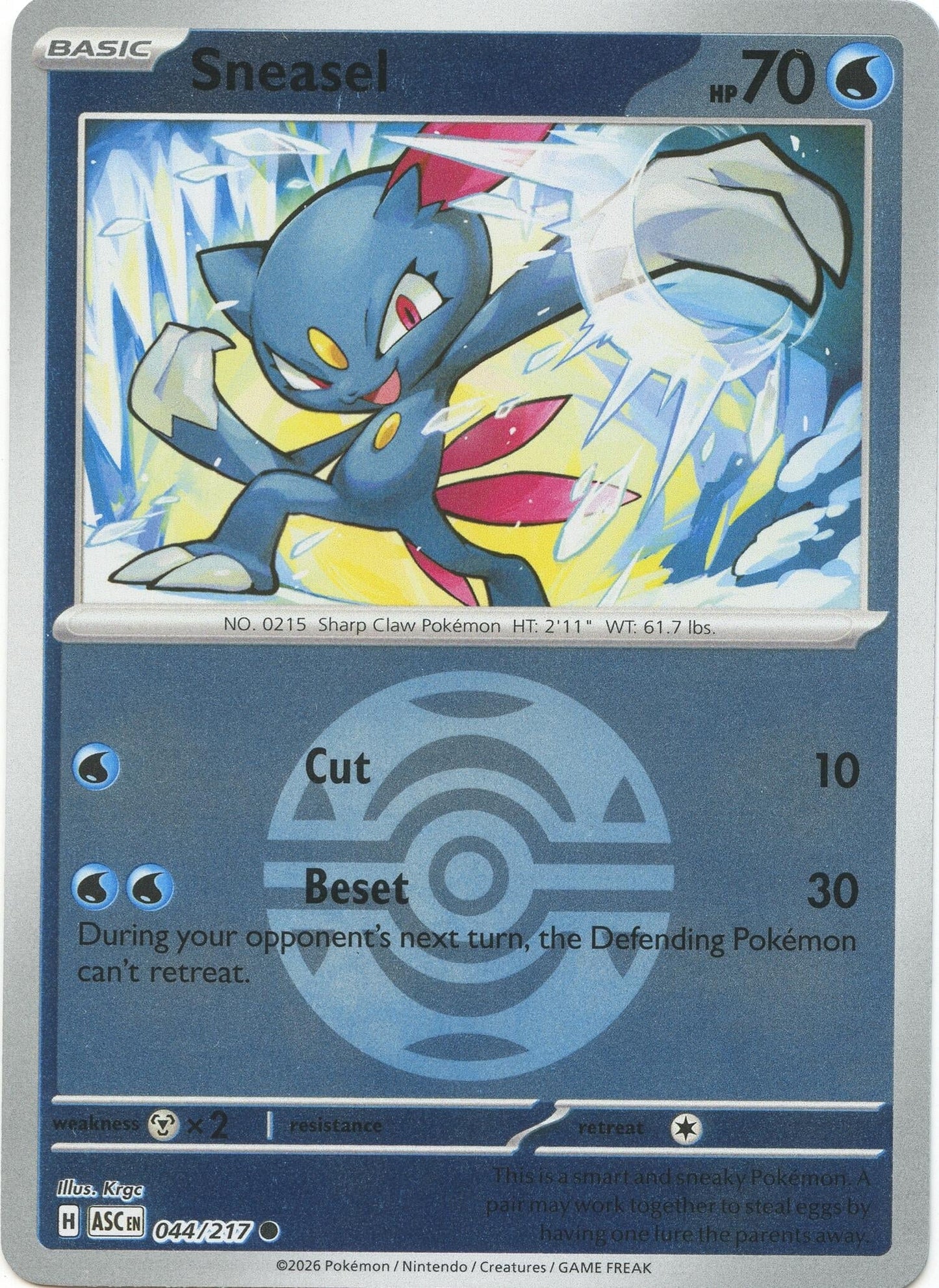 Sneasel (Dusk Ball) (044/217) (ME: Ascended Heroes)