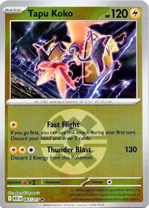 Tapu Koko (Quick Ball) (067/217) (ME: Ascended Heroes)