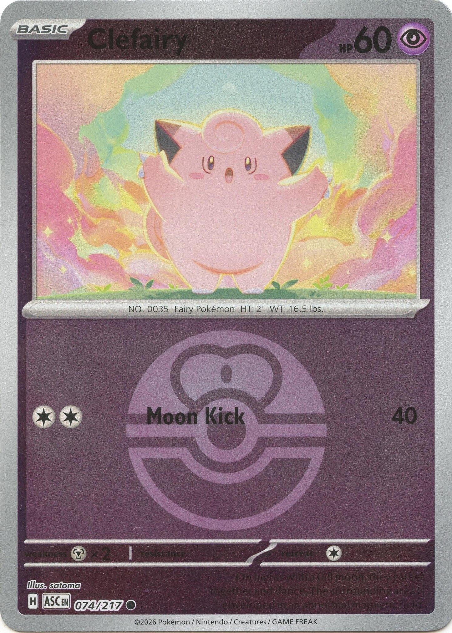 Clefairy (Love Ball) (074/217) (ME: Ascended Heroes)
