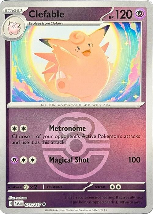 Clefable (Love Ball) (075/217) (ME: Ascended Heroes)