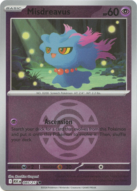 Misdreavus - 085/217 (Dusk Ball) (085/217) (ME: Ascended Heroes)