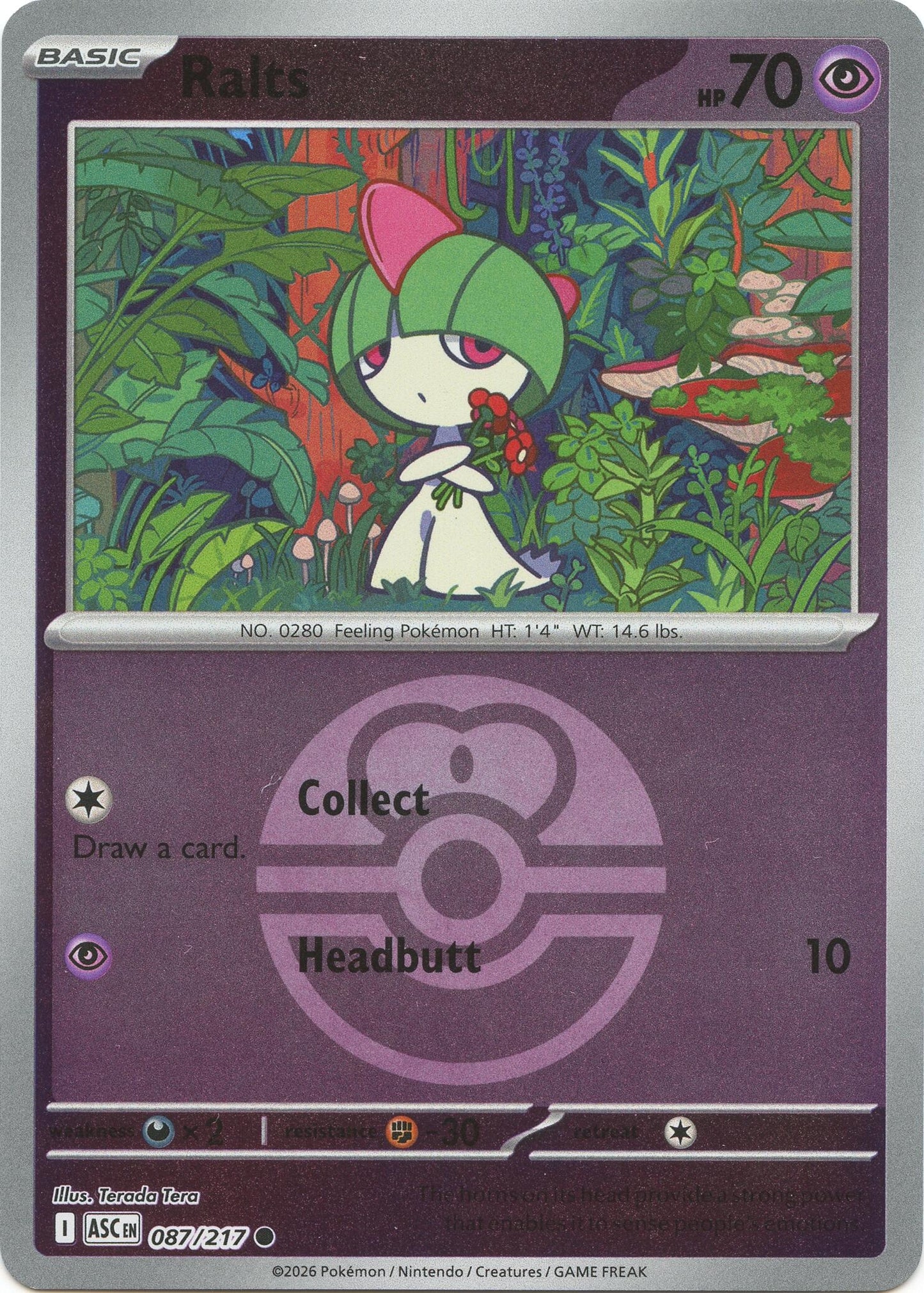 Ralts (Love Ball) (087/217) (ME: Ascended Heroes)
