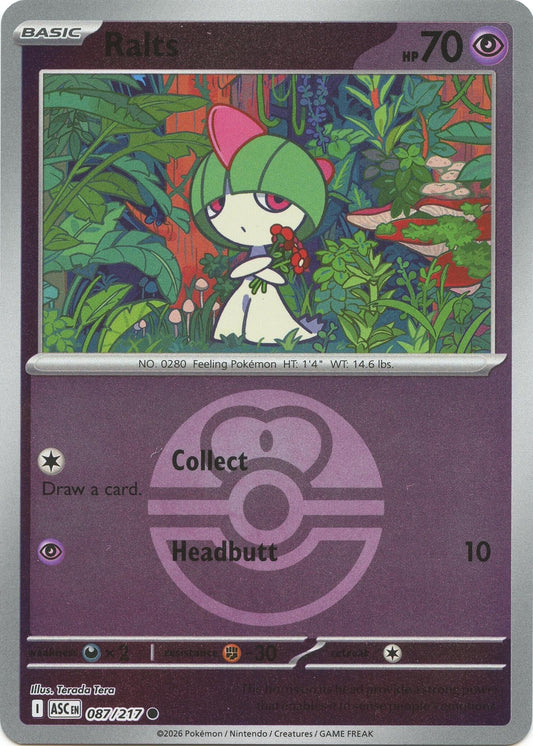 Ralts (Love Ball) (087/217) (ME: Ascended Heroes)