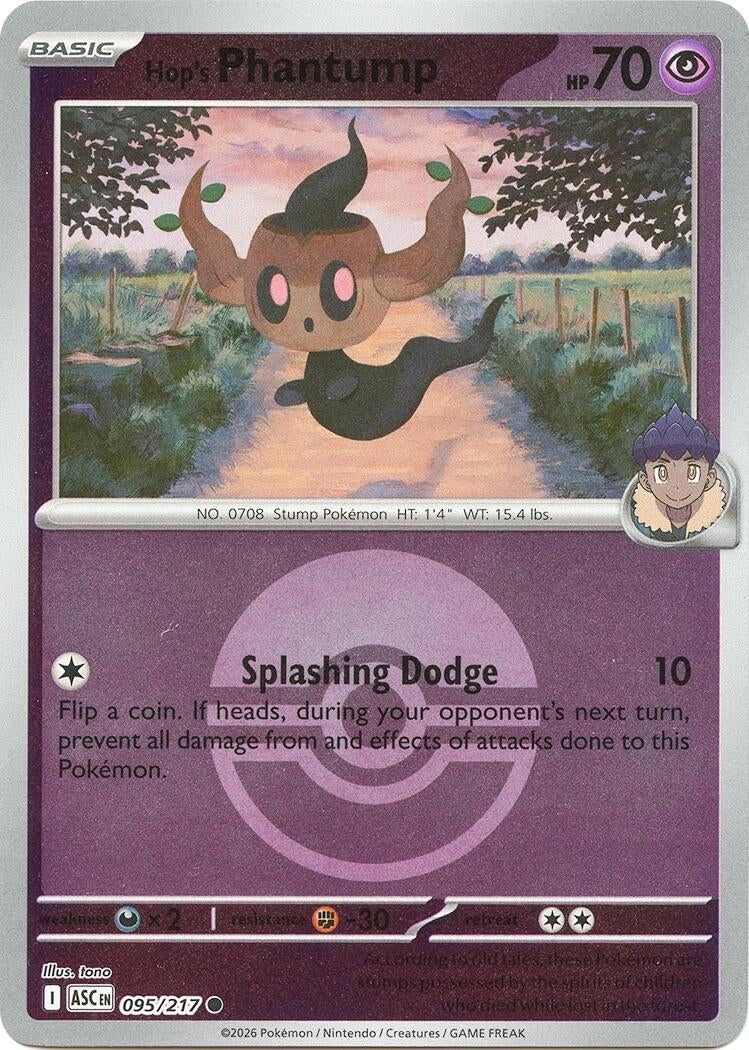 Hop's Phantump (Poke Ball) (095/217) (ME: Ascended Heroes)