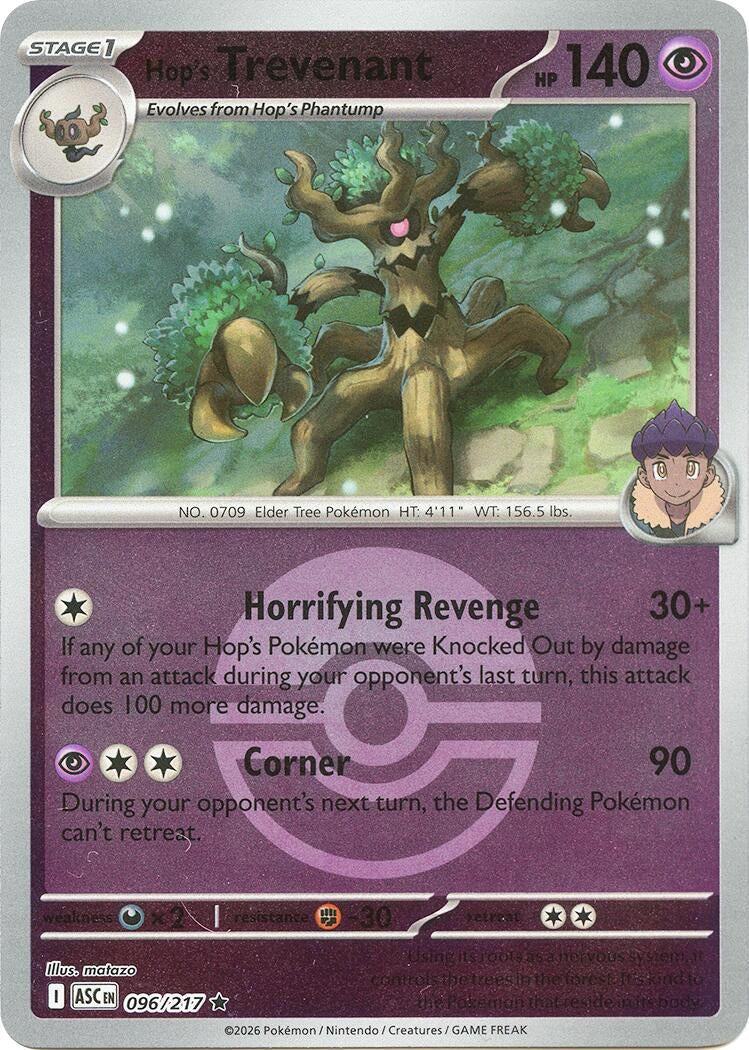 Hop's Trevenant - 096/217 (Poke Ball) (096/217) (ME: Ascended Heroes)