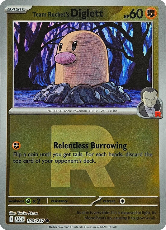 Team Rocket's Diglett (Team Rocket) (100/217) (ME: Ascended Heroes)