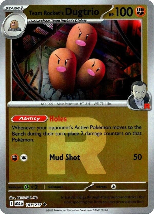Team Rocket's Dugtrio - 101/217 (Team Rocket) (101/217) (ME: Ascended Heroes)