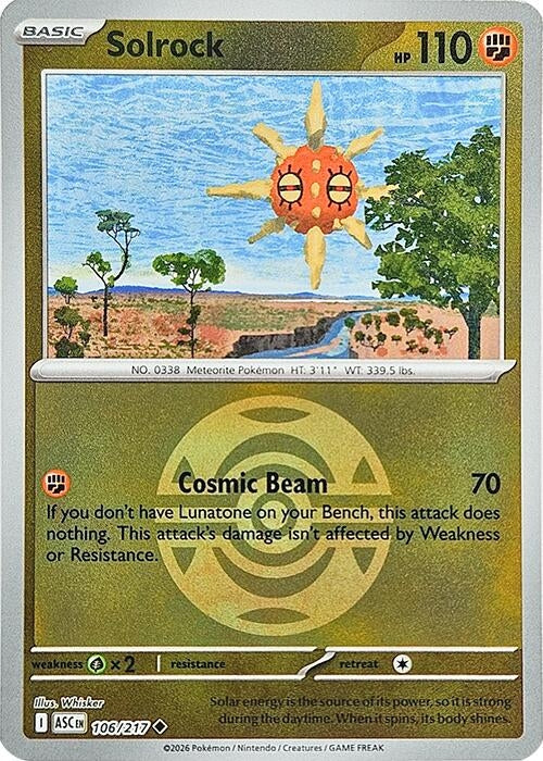 Solrock (Dusk Ball) (106/217) (ME: Ascended Heroes)