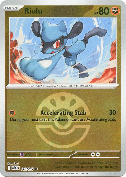 Riolu (Friend Ball) (112/217) (ME: Ascended Heroes)