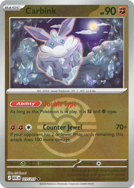 Carbink - 117/217 (Dusk Ball) (117/217) (ME: Ascended Heroes)
