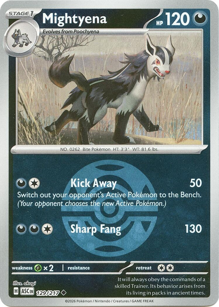 Mightyena - 129/217 (Dusk Ball) (129/217) (ME: Ascended Heroes)