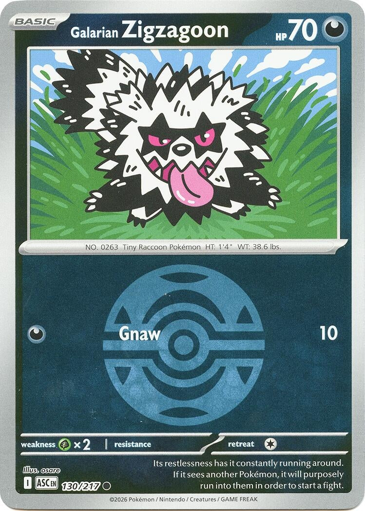 Galarian Zigzagoon (Dusk Ball) (130/217) (ME: Ascended Heroes)