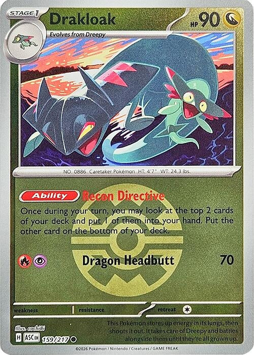 Drakloak - 159/217 (Quick Ball) (159/217) (ME: Ascended Heroes)