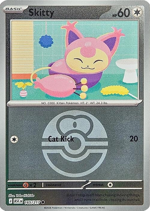 Skitty (Love Ball) (165/217) (ME: Ascended Heroes)